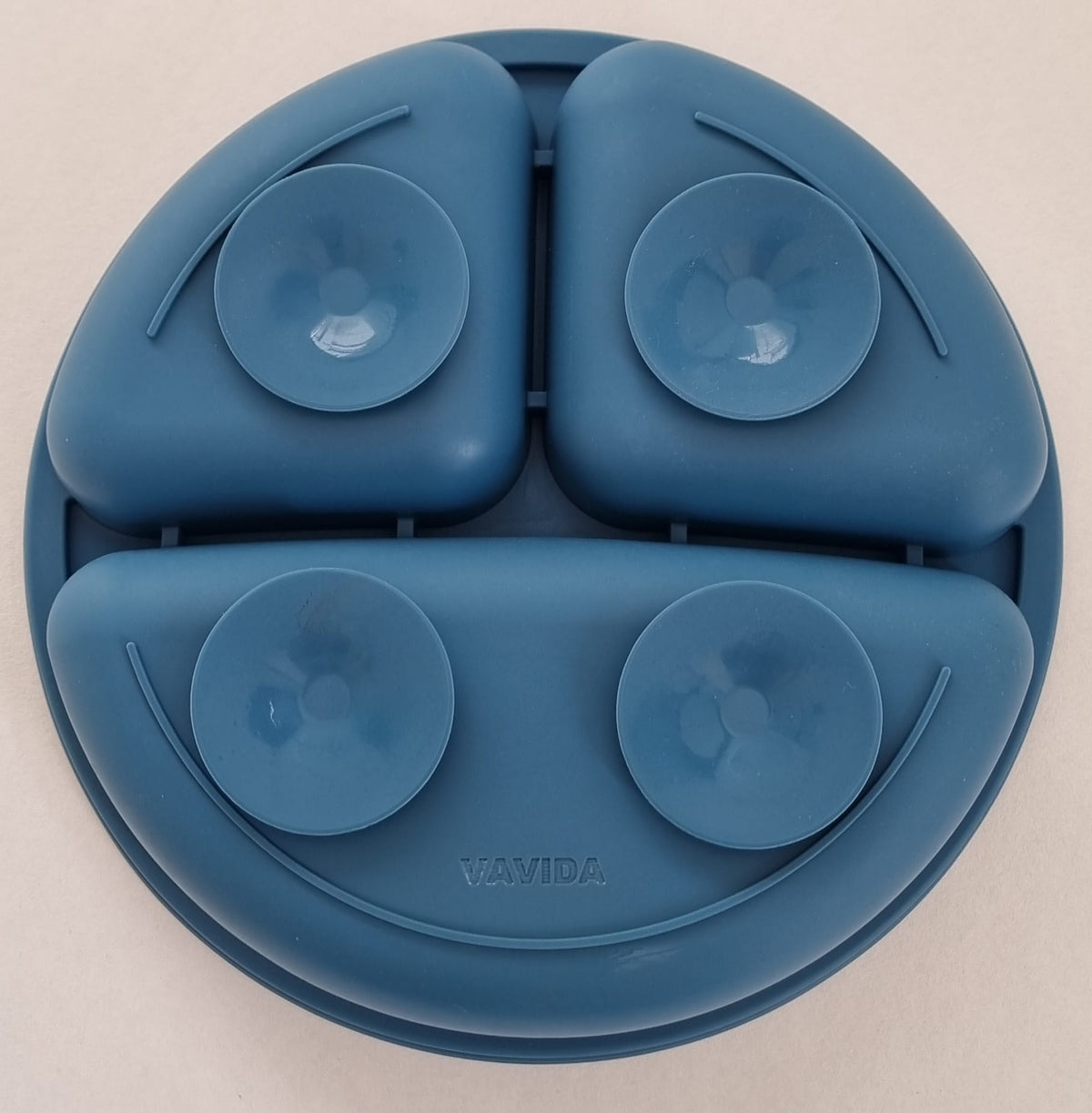 Vavida Siliconen Bord Baby en Kind - Donkerblauw - BPA-vrij - Met 4 Zuignappen