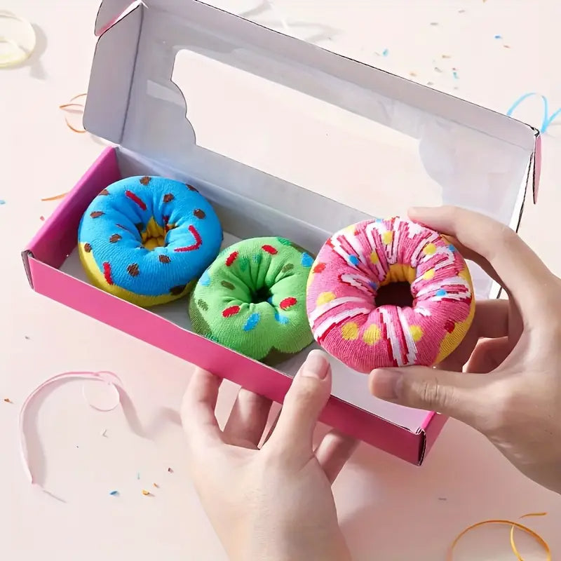 Donut Sokken Cadeaubox - 3 Paar - One Size