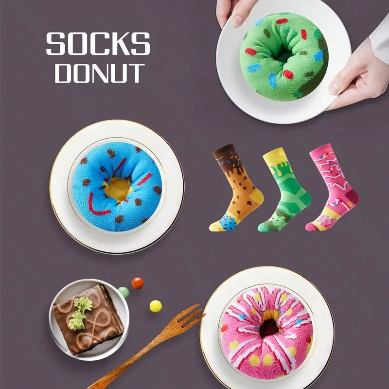 Donut Sokken Cadeaubox - 3 Paar - One Size