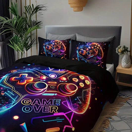 Eenpersoons Dekbedovertrek 140 x 200 - Game Over