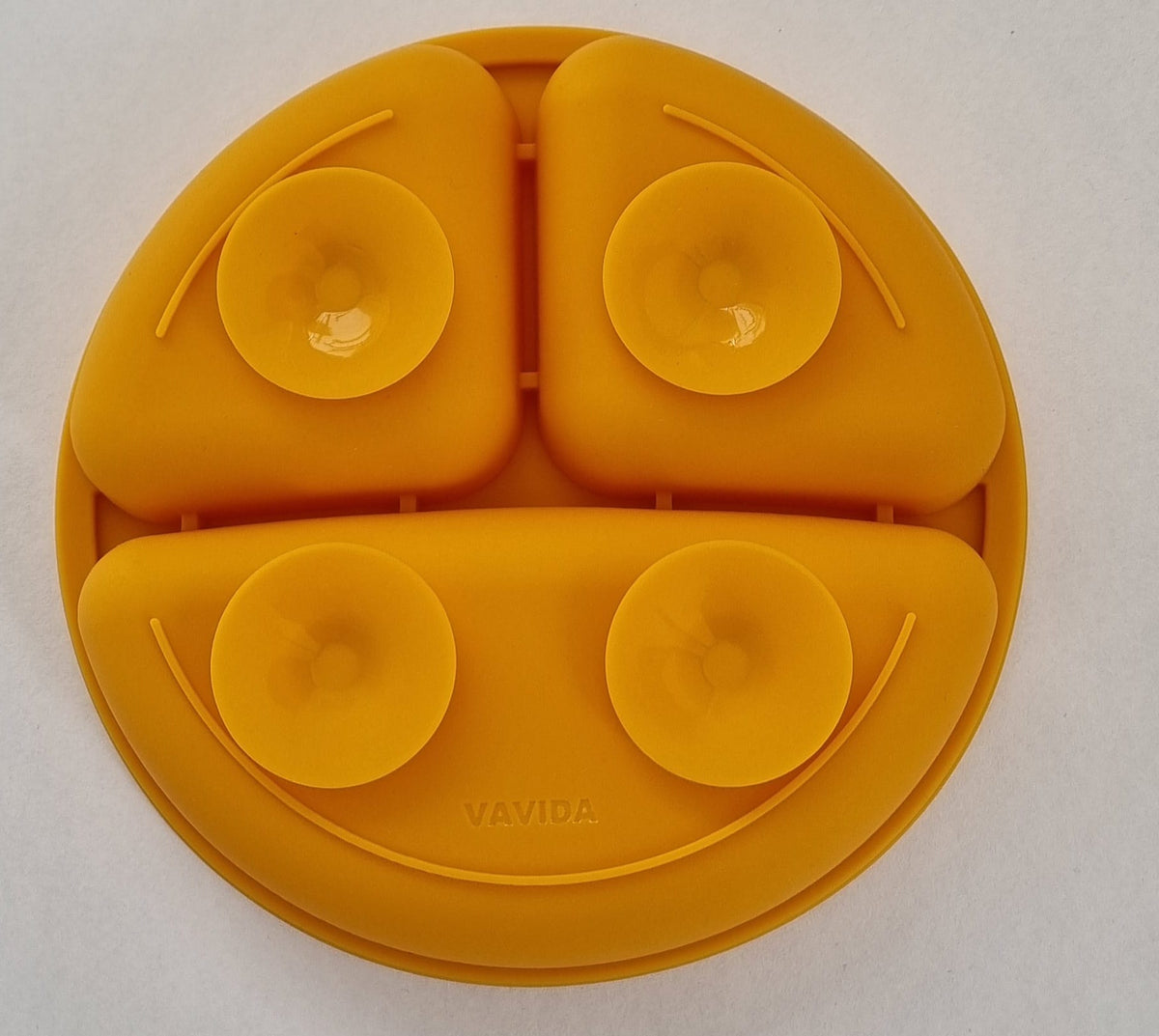 Vavida Siliconen Bord Baby en Kind - Okergeel - BPA-vrij - Met 4 Zuignappen