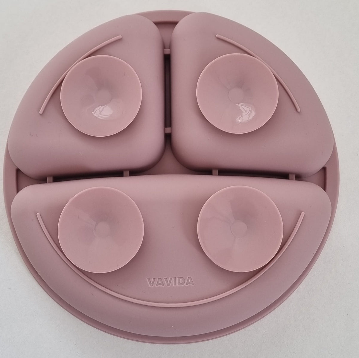 Vavida Siliconen Bord Baby en Kind - Poederroze - BPA-vrij - Met 4 Zuignappen