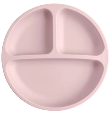 Siliconen Bord Baby en Kind - Poederroze - BPA-vrij - Met 4 Zuignappen