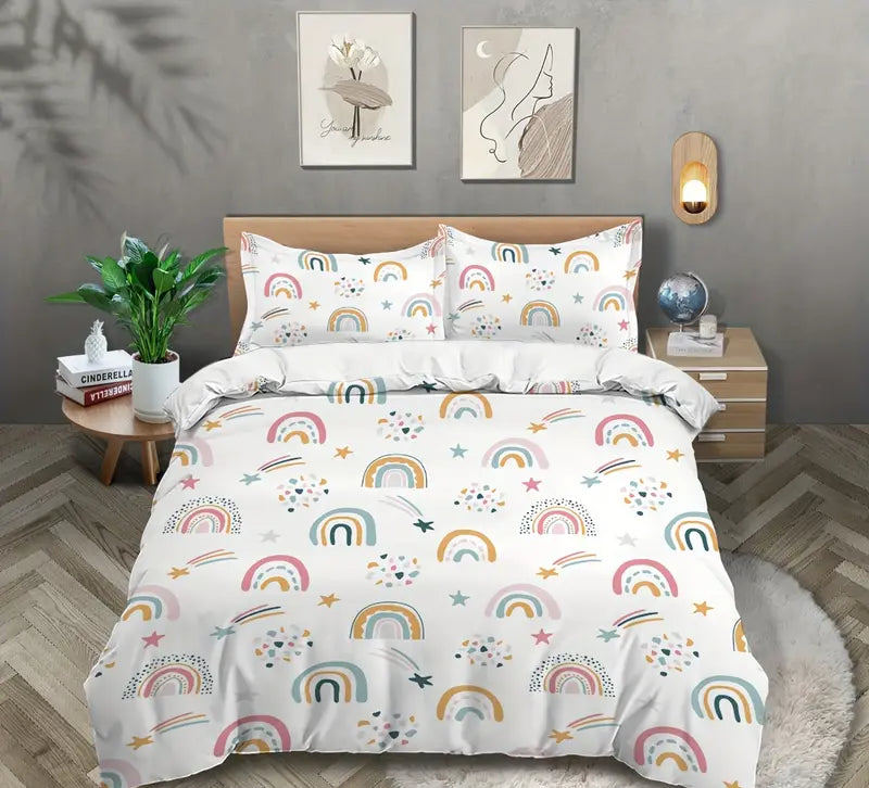 Eenpersoons Dekbedovertrek 140 x 200 - Regenbogen