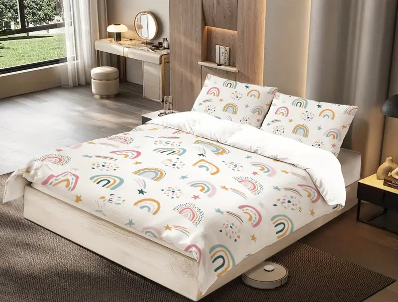 Eenpersoons Dekbedovertrek 140 x 200 - Regenbogen