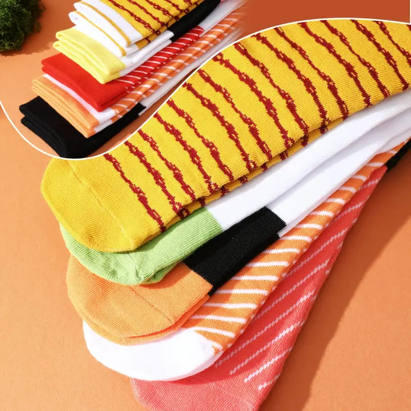 Sushi Sokken Cadeaubox - 5 Paar - One Size