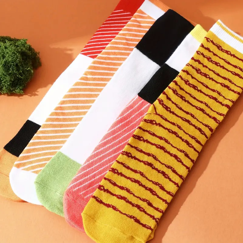 Sushi Sokken Cadeaubox - 5 Paar - One Size