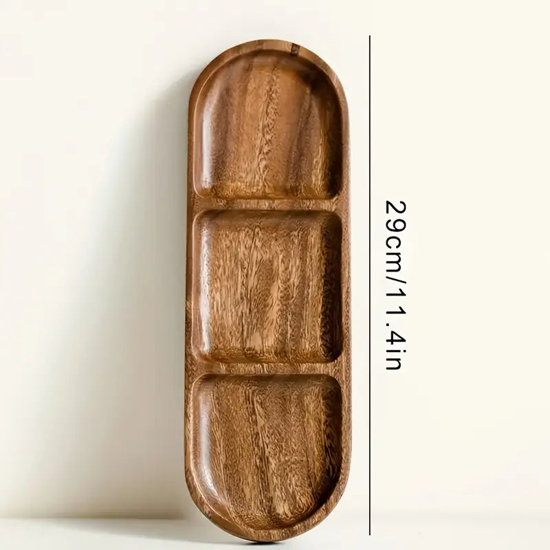 Tapasschaal 29 cm - Snackplaat - Acaciahout