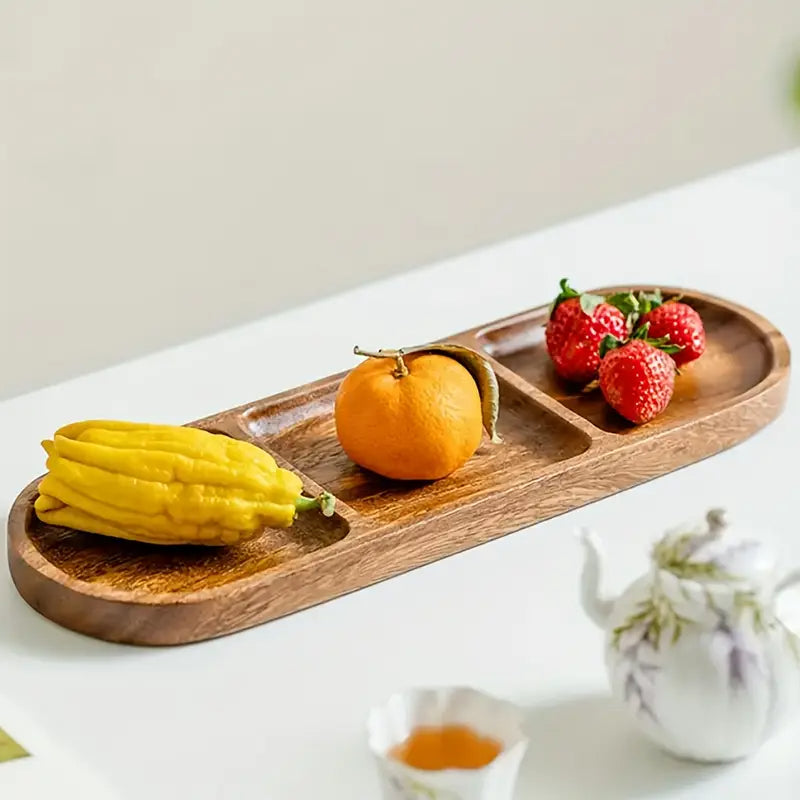 Tapasschaal 29 cm - Snackplaat - Acaciahout