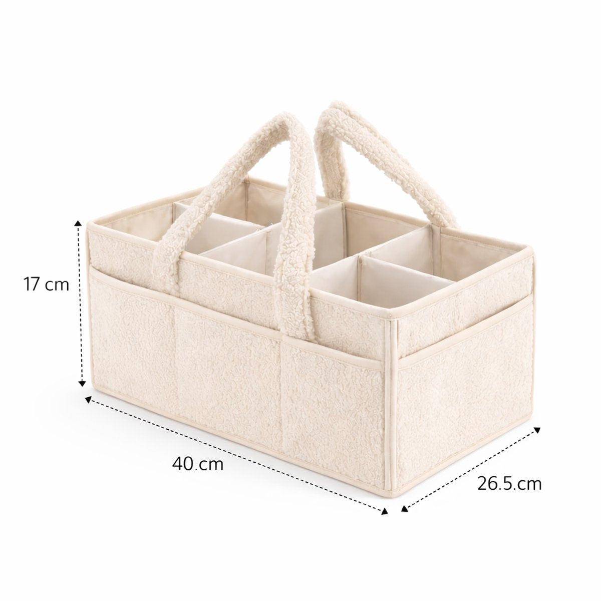 Vavida - Commodemandje - Beige - Teddy - 40 x 26 x 17 cm