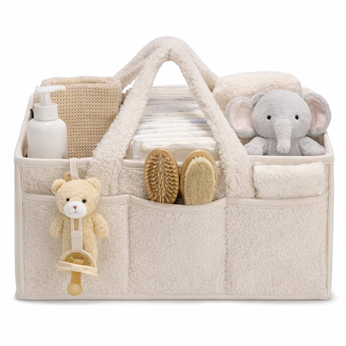 Vavida - Commodemandje - Beige - Teddy - 40 x 26 x 17 cm