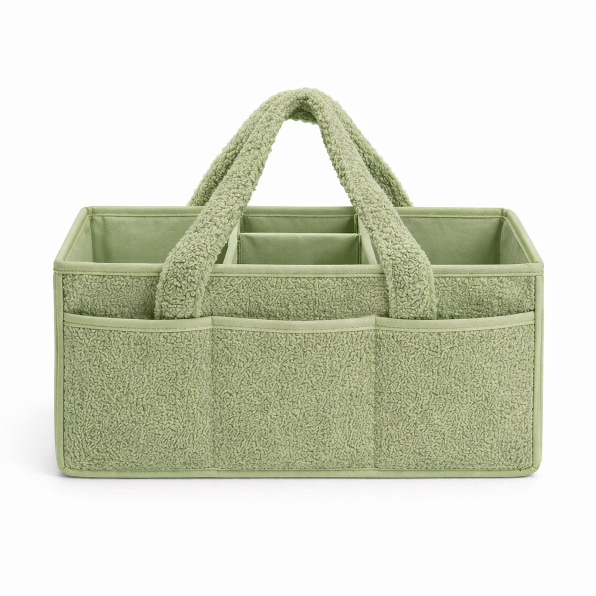 Vavida - Commodemandje - Groen - Teddy - 40 x 26 x 17 cm
