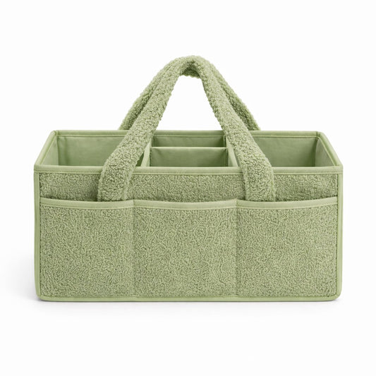 Vavida - Commodemandje - Groen - Teddy - 40 x 26 x 17 cm