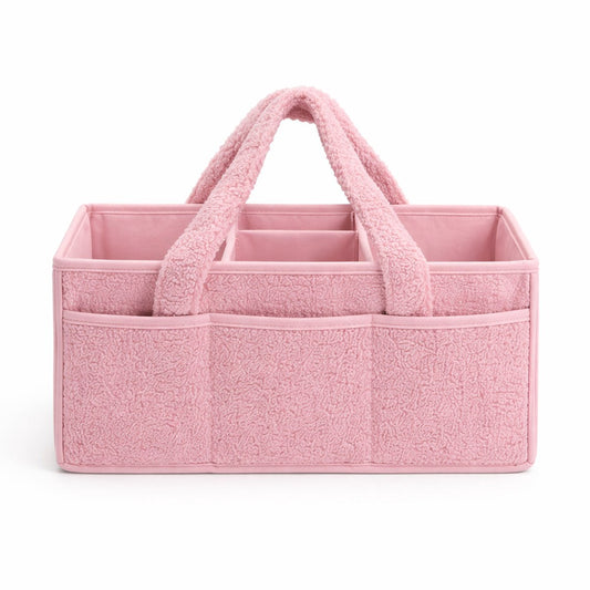 Vavida - Commodemandje - Roze - Teddy - 40 x 26 x 17 cm