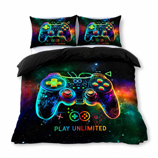 Eenpersoons dekbedovertrek 140x200 – Gamer controller – Voor kinderen en tieners