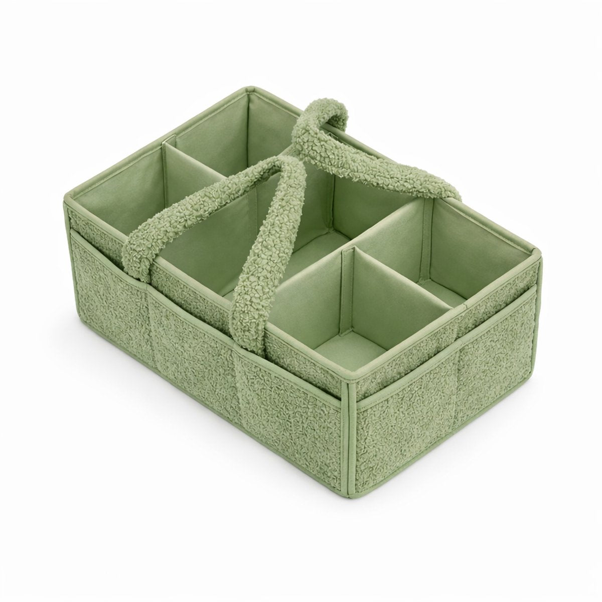 Vavida - Commodemandje - Groen - Teddy - 40 x 26 x 17 cm