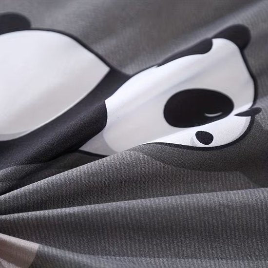 Vavida Dekbedovertrek - Eenpersoons - 140 x 200 - Panda - Pandabeer