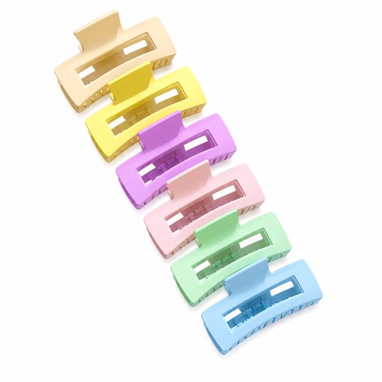 Vavida - Haarklemmen - 6 stuks - Pastel - Pasteltinten - 8,5 cm - Stevig - Anti-slip
