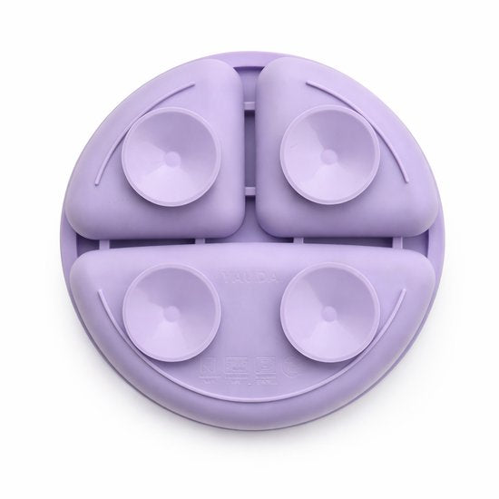 Vavida Siliconen Bord Baby en Kind - Lavendel - BPA-vrij - Met 4 Zuignappen