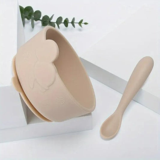 Vavida Siliconen Bakje - Baby - Beige - Met Zuignap