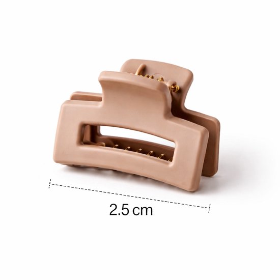 Vavida - Set 20 Kleine Haarklemmetjes - 2,5 cm - Bruin - Zwart - Beige - Haarklemmen - Anti-Slip