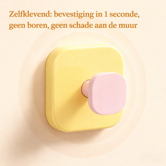 Vavida Wandhaakjes - Kinderkamer - 4 Stuks - Kleurrijk - Zuignap - Babykamer
