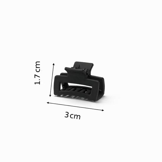 Vavida Mini Haarklemmen - Set 10 Stuks - Zwart - 2,5 cm - Kleine Haarclips - Cadeauverpakking