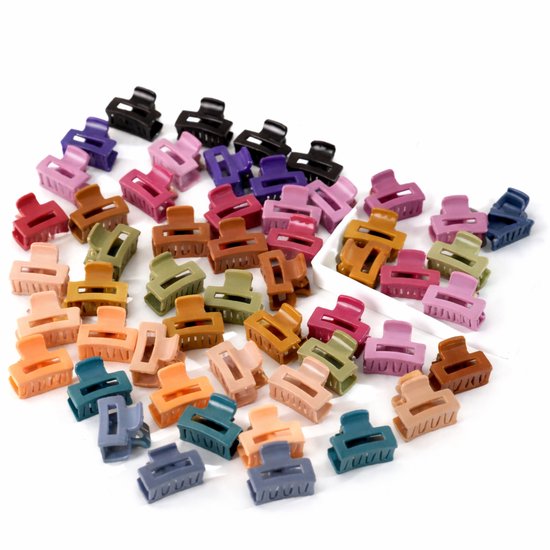 Vavida - Mini Haarklemmen - 20 stuks - Winterse tinten - Stevig - Anti-slip