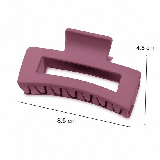 Vavida - Set 4 Haarklemmen - Pastelroze - Mauve - Berry - Dusty Pink - 8,5 cm - Perfect Als Cadeau - Haaraccessoires