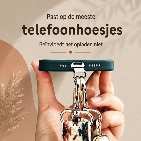 Vavida Telefoonkoord - Luxe Verstelbaar Crossbody Koord - Universeel Telefoonkoord - - Verstelbaar tot 124 cm