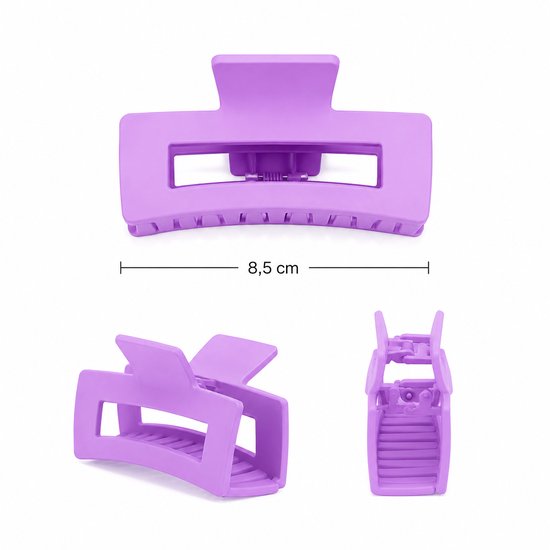 Vavida - Haarklemmen - 6 stuks - Pastel - Pasteltinten - 8,5 cm - Stevig - Anti-slip
