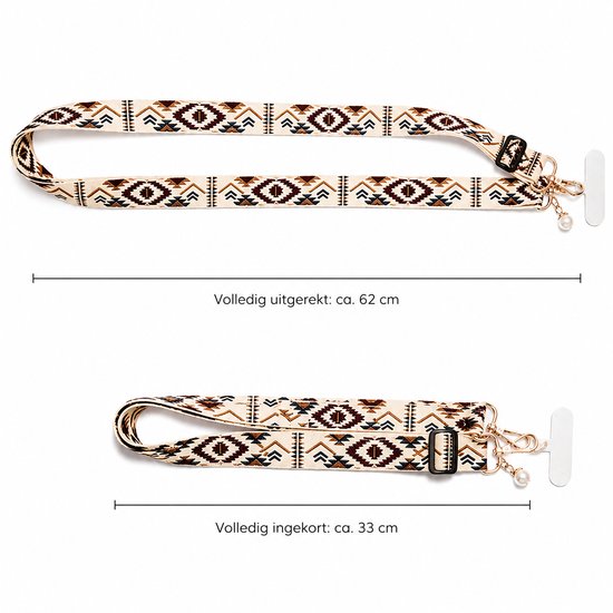 Vavida Telefoonkoord - Luxe Verstelbaar Crossbody Koord - Universeel Telefoonkoord - - Verstelbaar tot 124 cm
