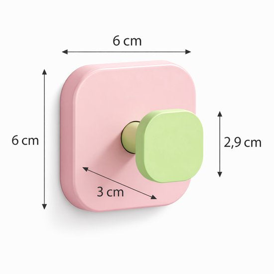 Vavida Wandhaakjes - Kinderkamer - 4 Stuks - Kleurrijk - Zuignap - Babykamer