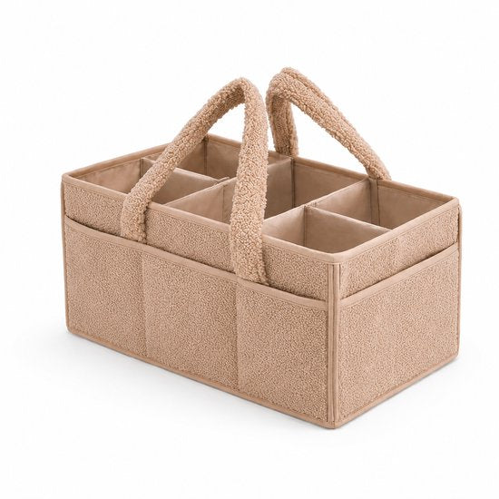Vavida - Commodemandje - Roest - Teddy - 40 x 26 x 17 cm - Babykamer - Baby - Commode - Mandje