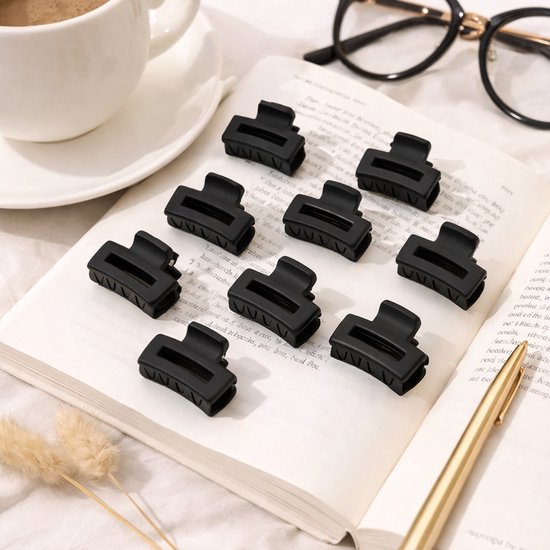 Vavida Mini Haarklemmen - Set 10 Stuks - Zwart - 2,5 cm - Kleine Haarclips - Cadeauverpakking