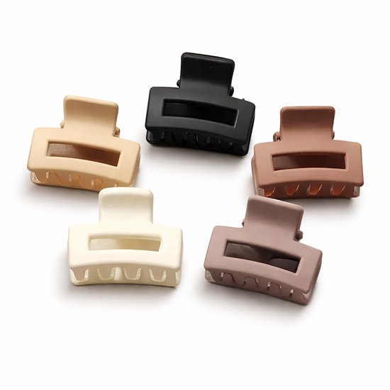 Vavida - Set 20 Kleine Haarklemmetjes - 2,5 cm - Bruin - Zwart - Beige - Haarklemmen - Anti-Slip