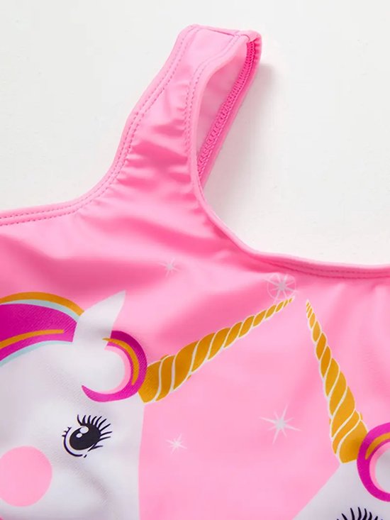 Vavida Badpak - Maat 134/140 - Unicorn - Roze - Sneldrogend