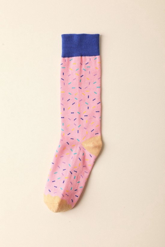 Vavida Sokken - Donuts - 4 Paar - Cadeau - Joe's Donuts - Kerst - Sinterklaas - One Size - Luxe Geschenkverpakking