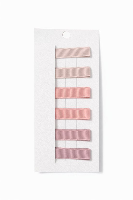 Vavida Haarspeldjes - 6 stuks - Strikjes - Meisjes - Leuk Als Cadeautje - Lichtroze - Zachtroze - Paars