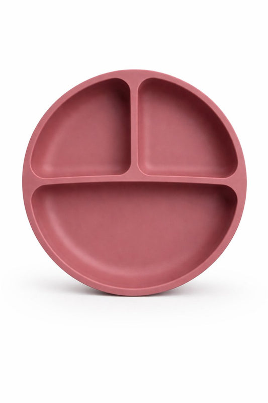 Vavida Siliconen Bord Baby en Kind - Rosewood - BPA-vrij - Met 4 Zuignappen