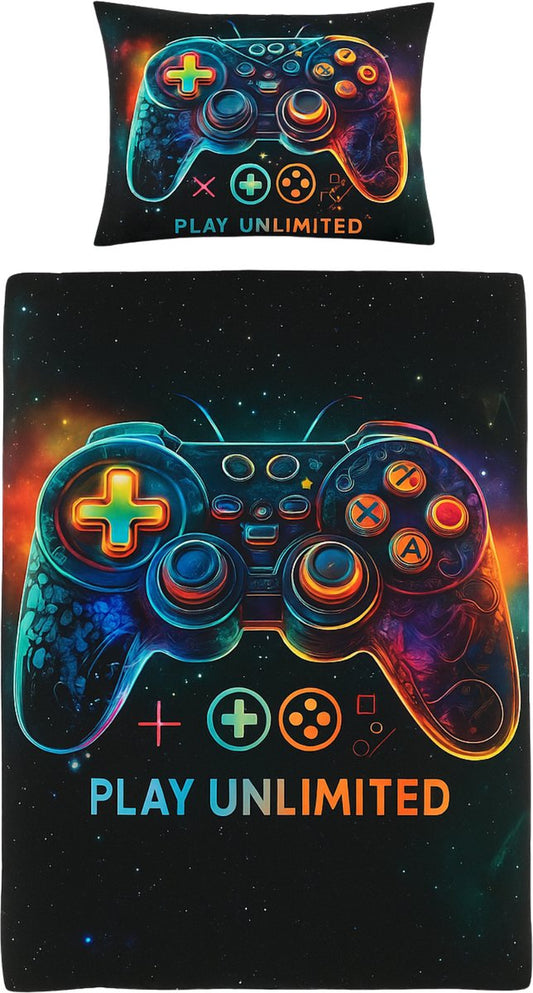 Eenpersoons dekbedovertrek 140x200 – Gamer controller – Voor kinderen en tieners