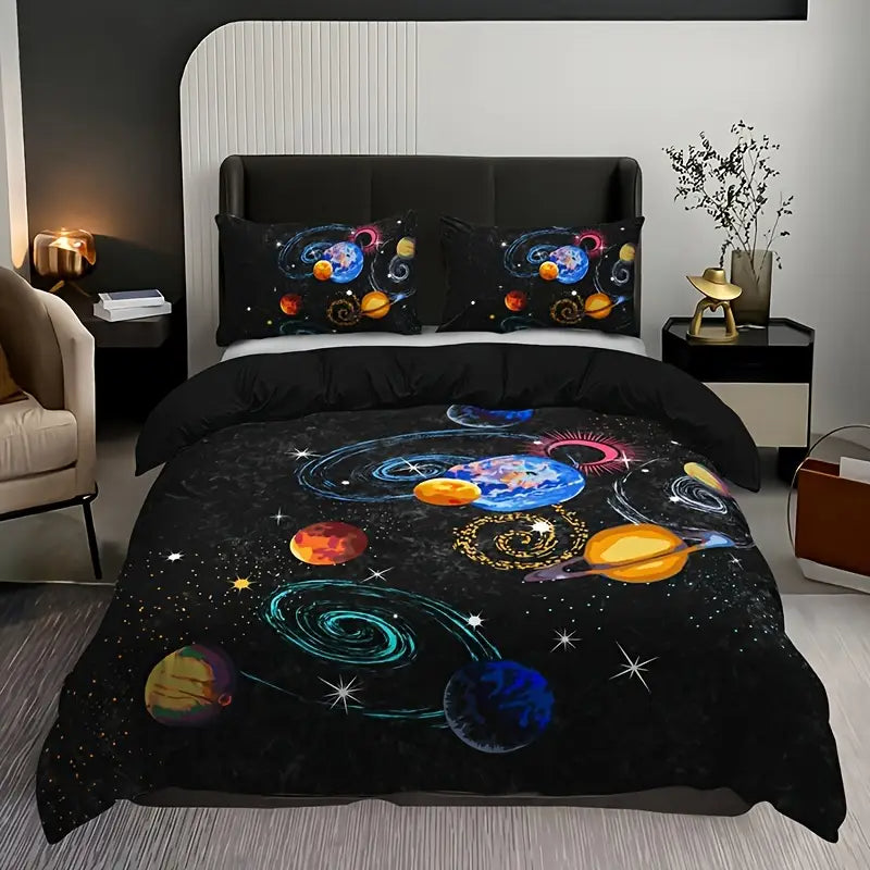 Eenpersoons Dekbedovertrek 140 x 200 - Planeten