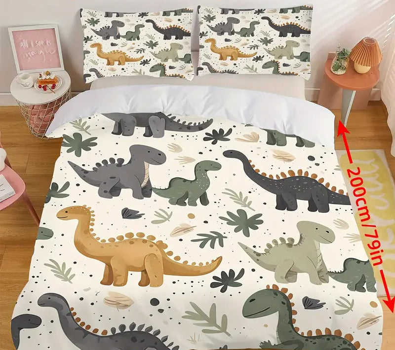 Eenpersoons Dekbedovertrek 140 x 200 - Dino's