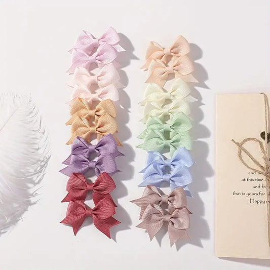 Haarspeldjes - 20 stuks - Strikjes - Meisjes - Leuk Als Cadeautje - Allerlei Kleuren - Goede Kwaliteit